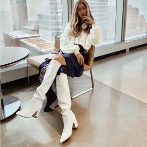 White Sam Edelman Boots sz 7.5